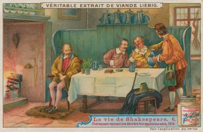 Shakespeare receiving his old friends for the last time by European School