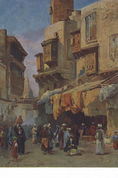Street Scene from Cairo, Egypt by European School