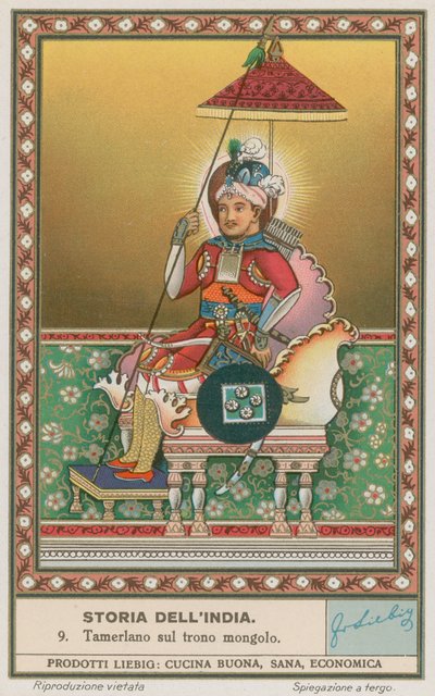 Tamerlane on the Mongolian Throne by European School