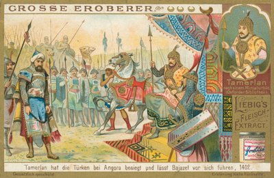 Tamburlaine Conquers Bajazeth by European School