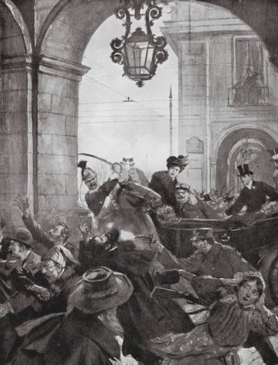 The Assassination of the King and Crown Prince of Portugal by European School