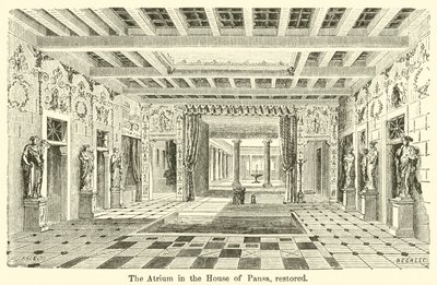 The Atrium in the House of Pansa, Restored by European School