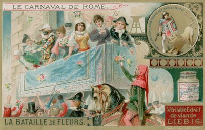 The Battle of the Flowers by European School
