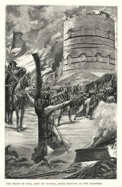 The Death of Orri, King of Bavaria, made Prisoner by the Saracens by European School