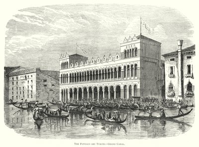 The Fondaco dei Turchi, Grand Canal by European School