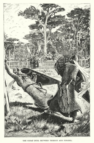 The Great Duel between Thierry and Pinabel by European School