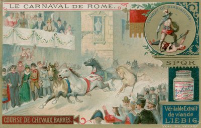 The Race of Wild Horses by European School