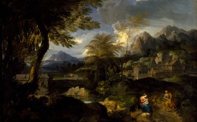 The Rest on the Flight into Egypt by European School