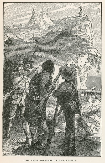 The Rude Fortress on the Prairie by European School