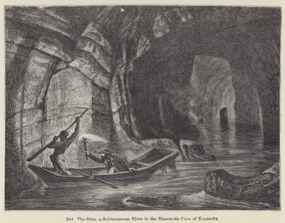 The Styx, a Subterranean River in the Mammoth Cave of Kentucky by European School