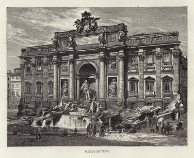 The Trevi Fountain by European School