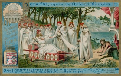 The Wounded Amfortas and the Knights of the Holy Grail by European School