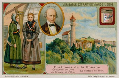 The Clothes of Jura and Ulm, Ludwig Uhland and Castle Teck by European School