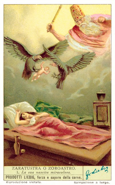 The miraculous birth of Zoroaster by European School