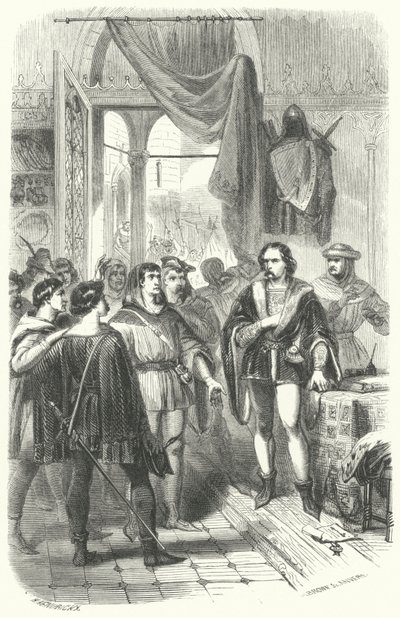 The People of Ghent Asking Philip van Artevelde to Lead Their Rebellion Against Louis II, Count of Flanders by European School