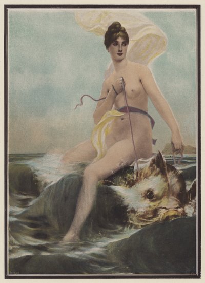 Thetis, sea nymph from Greek mythology by European School