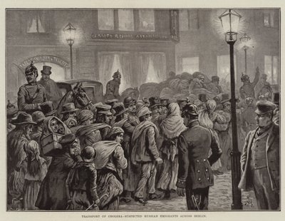 Transport of Cholera-Suspected Russian Emigrants across Berlin by European School