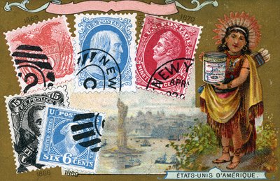United States of America Postage Stamps, 1897 by European School