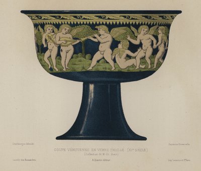 Venetian Enamelled Glass Cup by European School