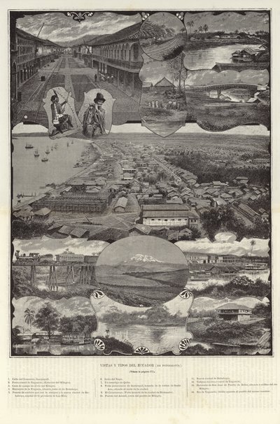 Views and Types of Ecuador by European School