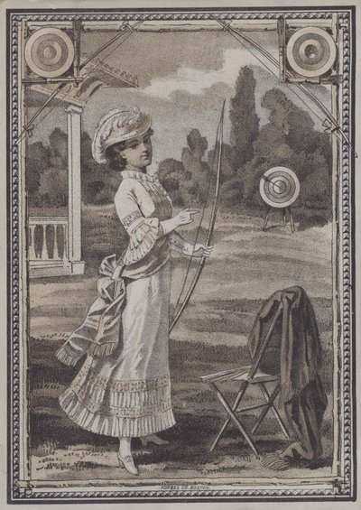 Woman doing archery by European School