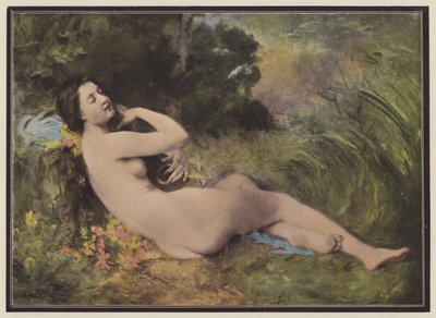 Woman with a Musical Instrument by European School