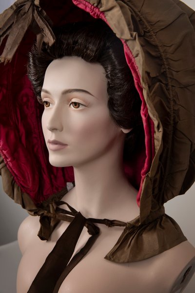 Woman’s Brown Silk Calash with Pink Silk Lining (c.1760s) by European School