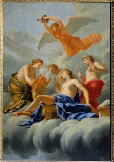 The Birth of Love by Eustache (studio of) Le Sueur