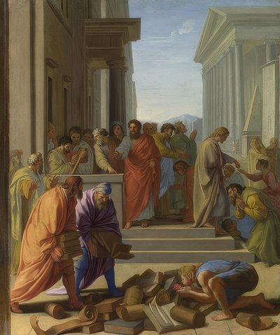 Apostle Paul Preaching in Ephesus by Eustache Le Sueur