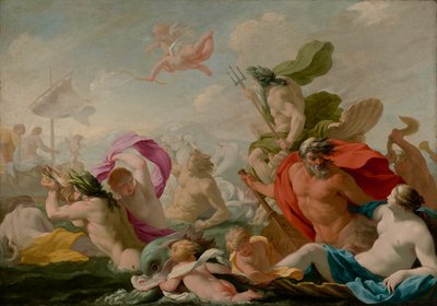 Marine Gods Paying Homage to Love, c.1636-8 by Eustache Le Sueur