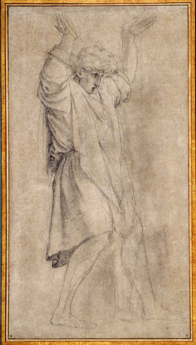 Study for Marcus Curtius, Legendary Figure of Ancient Rome by Eustache Le Sueur