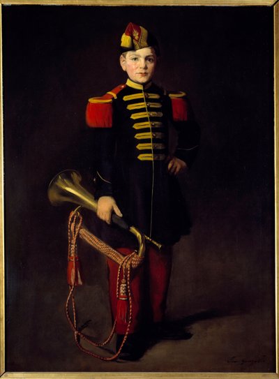 Troop child (with a trumpet) by Eva Gonzalès