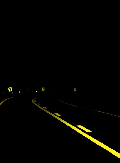 Driving the Road at Night #7, Brooklyn by Evan Sklar
