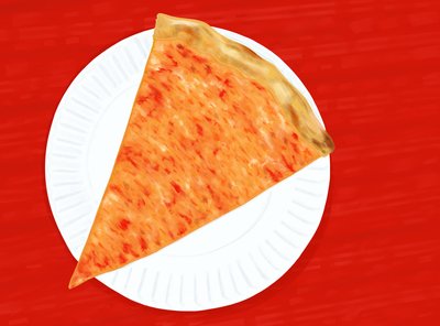 Slice of New York Pizza by Evan Sklar