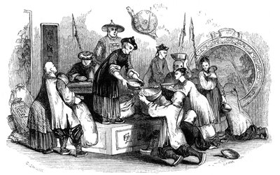 Giving Out Corn to the People, During a Season of Scarcity by Evans