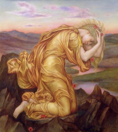 Demeter Mourning for Persephone, 1906 by Evelyn De Morgan
