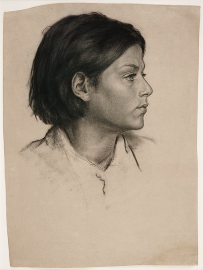 Head of a Woman, c.1875 by Evelyn De Morgan
