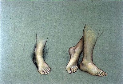 Study of Feet by Evelyn De Morgan