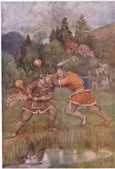 Bhima hurled his mace with fury by Evelyn Paul