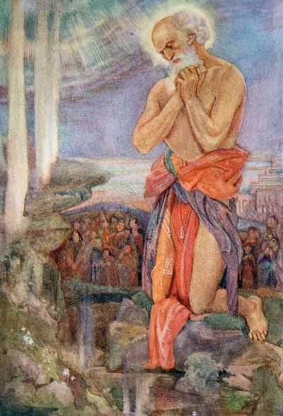 Elijah Prevailing Over the Priests of Baal by Evelyn Paul