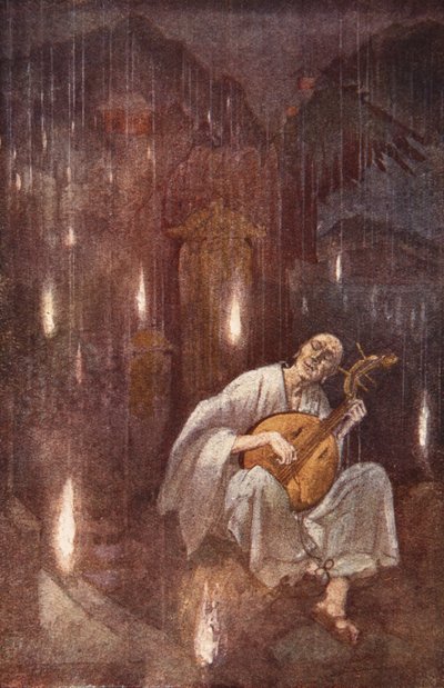 Hoichi-the-Earless, illustration from 