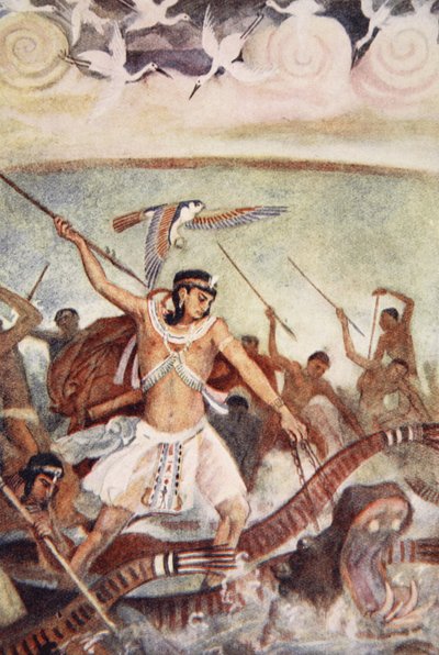 Horus in Battle, illustration from 