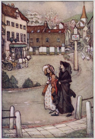 Illustration for Cranford by Mrs Gaskell by Evelyn Paul