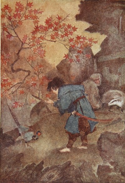 Momotaro and the pheasant, illustration from 