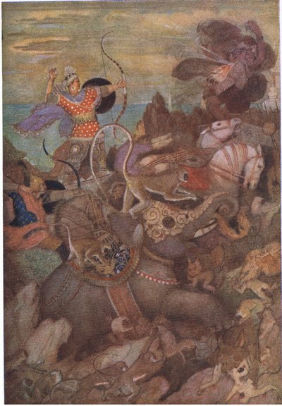 Rama launched at his foe a fearsome bolt by Evelyn Paul