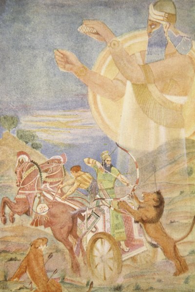 Tiglath-Pileser I directed by Ninib, illustration from 