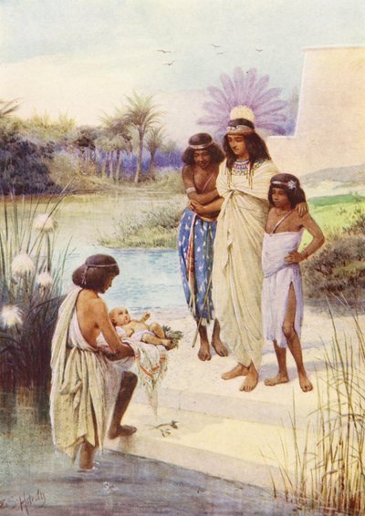 Baby Moses Rescued by Evelyn Stuart Hardy