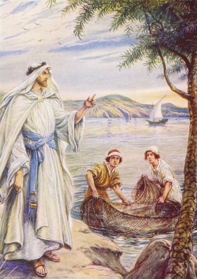 Jesus calling the Fisherman by Evelyn Stuart Hardy