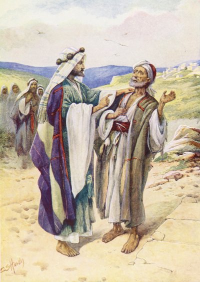 Jesus Heals the Deaf Man by Evelyn Stuart Hardy
