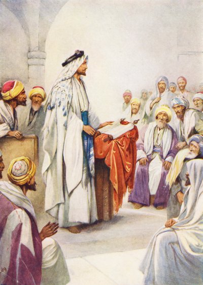 Jesus Reading the Scriptures by Evelyn Stuart Hardy